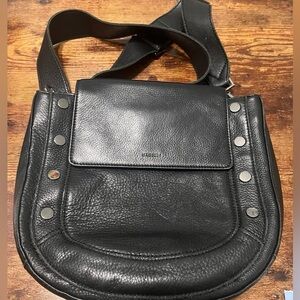 Hammitt Black Leather Crossbody Bag with Stud Details